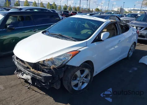 2013 Hyundai Elantra Gls from USA, damaged, VIN 5NPDH4AE6DH268457